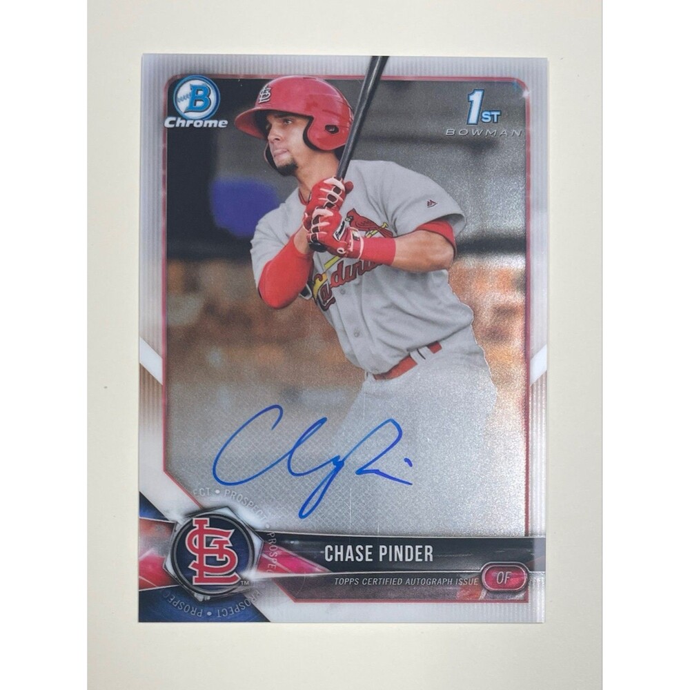 2018 Bowman Chrome - Prospect Autographs Chase Pinder #BCPA-CP (AU, RC)
